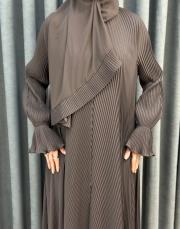 kahve 80710 essahra şallı ferace 6