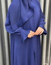 lacivert 80710 essahra şallı ferace 6