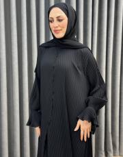 siyah 80710 essahra şallı ferace 2