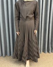 kahve 6585 qashe tafta krep takım 5