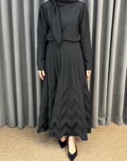 siyah 6585 qashe tafta krep takım 4