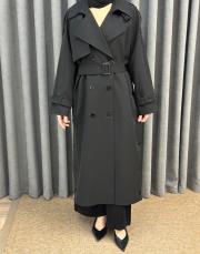 siyah 5343 missemramiss rosa trençkot 4