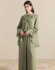 butter yell 8218 ahel yaka kol volanlı şifon takım 4