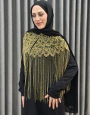 gold 9765 ithal boncuk işlemeli yaka