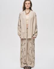 bej 34537 orfeonegro boncuk işlemeli takım