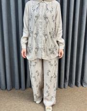 bej 34535 orfeonegro boncuk işlemeli takım 4