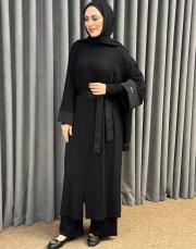 siyah 5357 missemramiss uzun hırka