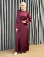 bordo 6586 qashe tulum elbise