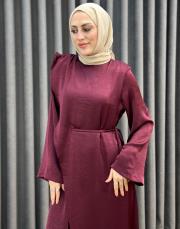 bordo 6586 qashe tulum elbise 2