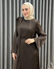 kahve 6586 qashe tulum elbise 2