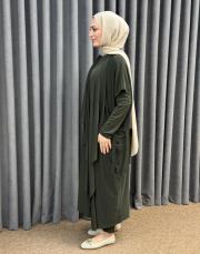 haki 3029 qashe üçlü şalvar takım 3