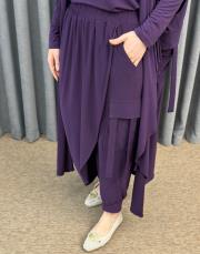 mor 3029 qashe üçlü şalvar takım 2