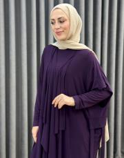 mor 3029 qashe üçlü şalvar takım 3