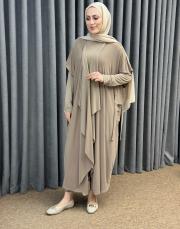 vizon 3029 qashe üçlü şalvar takım