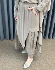 vizon 3029 qashe üçlü şalvar takım 2