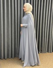 gri 2957 white corner abiye elbise 3