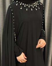 siyah 2957 white corner abiye elbise 6