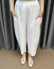 beyaz sz 5587 sentez kanguru kanvas pantolon 2
