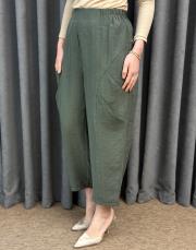 haki sz 5595 sentez duti keten pantolon 3