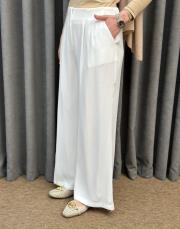 beyaz sz 5537 sentez pilele pantolon 3