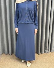 lacivert 5222 missemramiss vyra ipek kupra takım 5