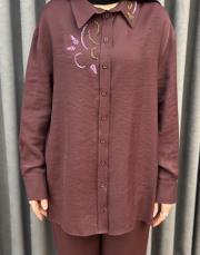 bordo 5251 missemramiss elegante flow gömlek 4