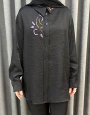 siyah 5251 missemramiss elegante flow gömlek 4