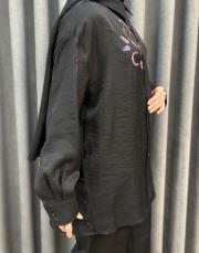 siyah 5251 missemramiss elegante flow gömlek 6