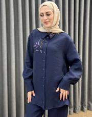 ındigo 5251 missemramiss elegante flow gömlek