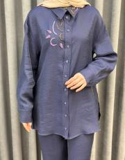 ındigo 5251 missemramiss elegante flow gömlek 5