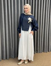 mavi ekru 5169 missemramiss double dream bluz takım