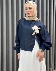 mavi ekru 5169 missemramiss double dream bluz takım 2