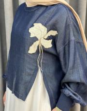 mavi ekru 5169 missemramiss double dream bluz takım 6