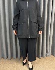 siyah sz 5643 sentez titan paça pile pantolon 3