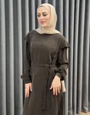 kahve 26y 2043 nuss elbise 2