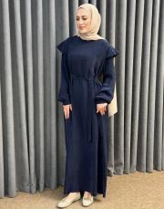 lacivert 26y 2043 nuss elbise