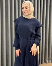 lacivert 26y 2043 nuss elbise 2