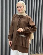 kahve 26y 3016 nuss gömlek