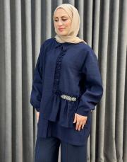 lacivert 26y 3016 nuss gömlek