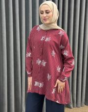 kırmızı 26y 3015 nuss tunik