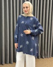 lacivert 26y 3015 nuss tunik