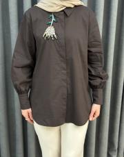 kahve 5223 missemramiss violet gömlek 3