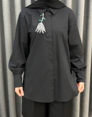 siyah 5223 missemramiss violet gömlek 4