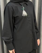 siyah 5223 missemramiss violet gömlek 5