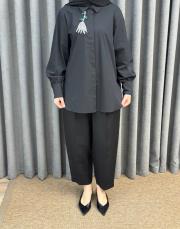 siyah 5223 missemramiss violet gömlek 6