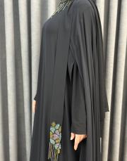 siyah 3247 white corner abiye elbise 4