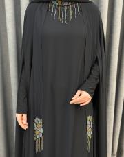 siyah 3247 white corner abiye elbise 6