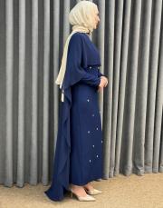 lacivert 3137 white corner abiye elbise 3