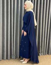 lacivert 3137 white corner abiye elbise 4