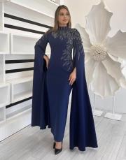 lacivert 2958 white corner abiye elbise 8